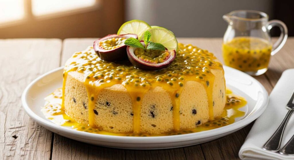 Passion Fruit Syrup Cake